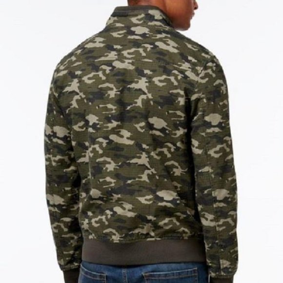 SALE! American Rag Dusty Olive Green Camo Bomber Jacket - Picture 10 of 10